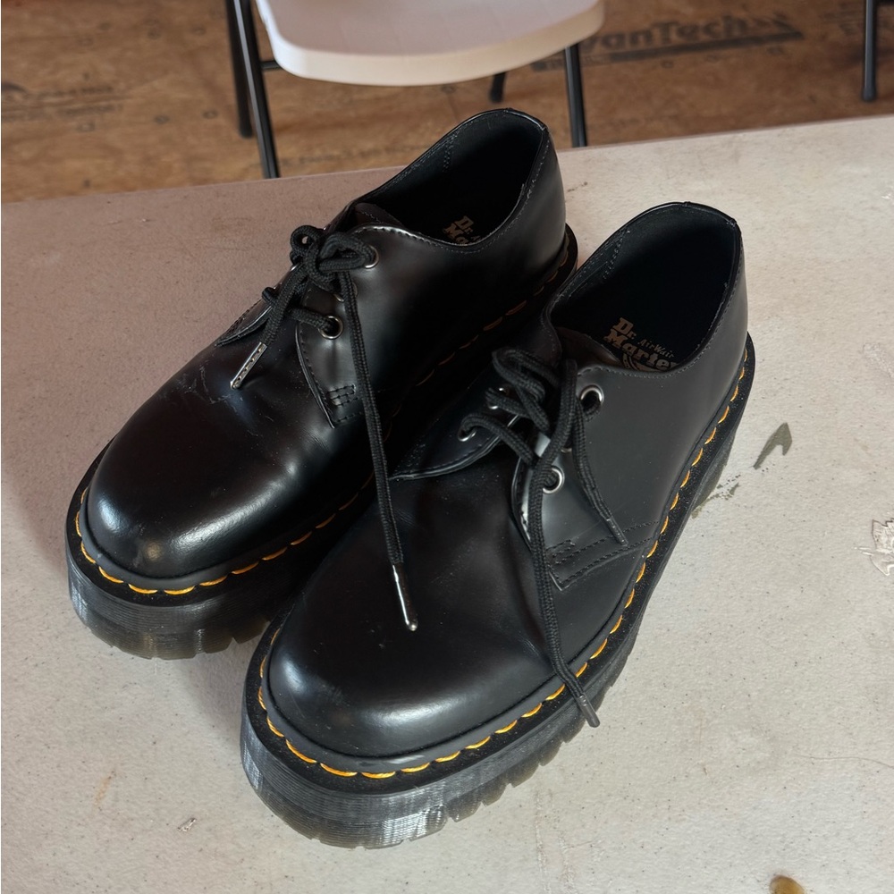Dr. Martens 1461 Leather Platform Oxfords